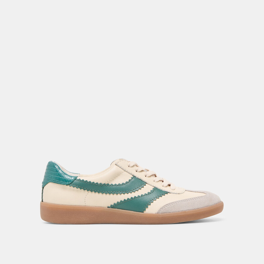 merit sneakers bianco verde pelle