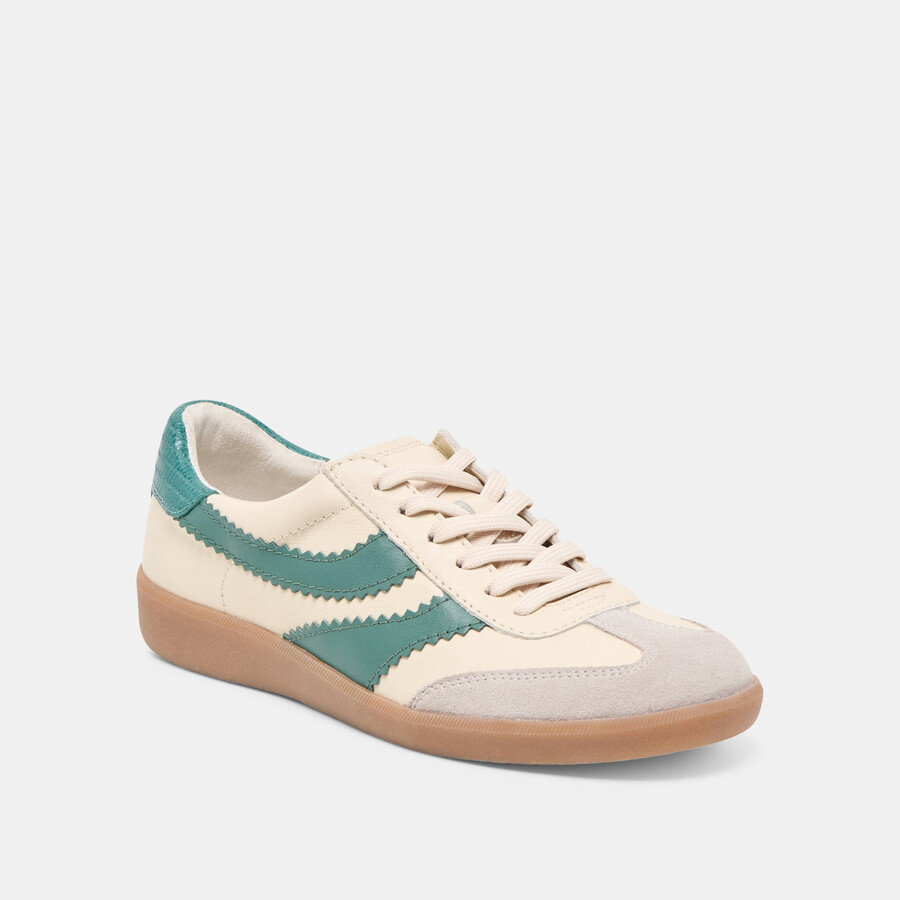merit sneakers bianco verde pelle