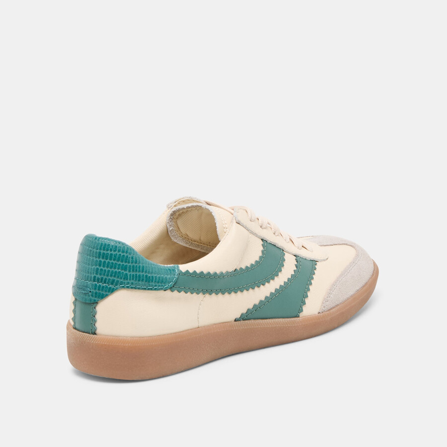 merit sneakers bianco verde pelle