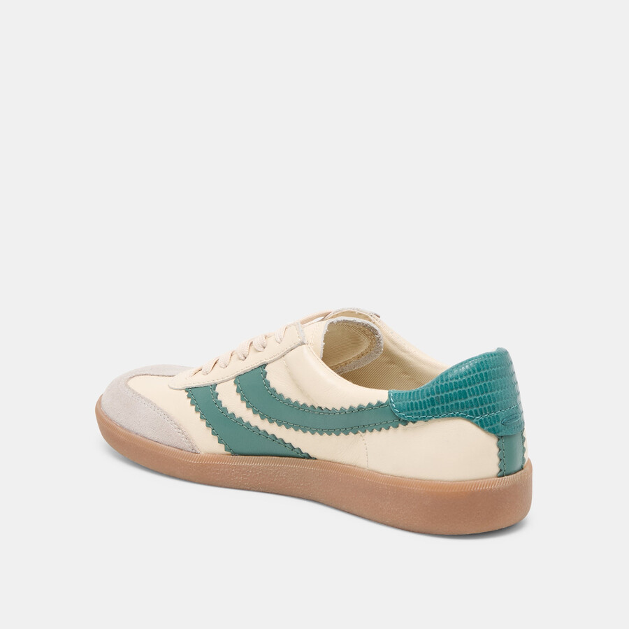 merit sneakers bianco verde pelle