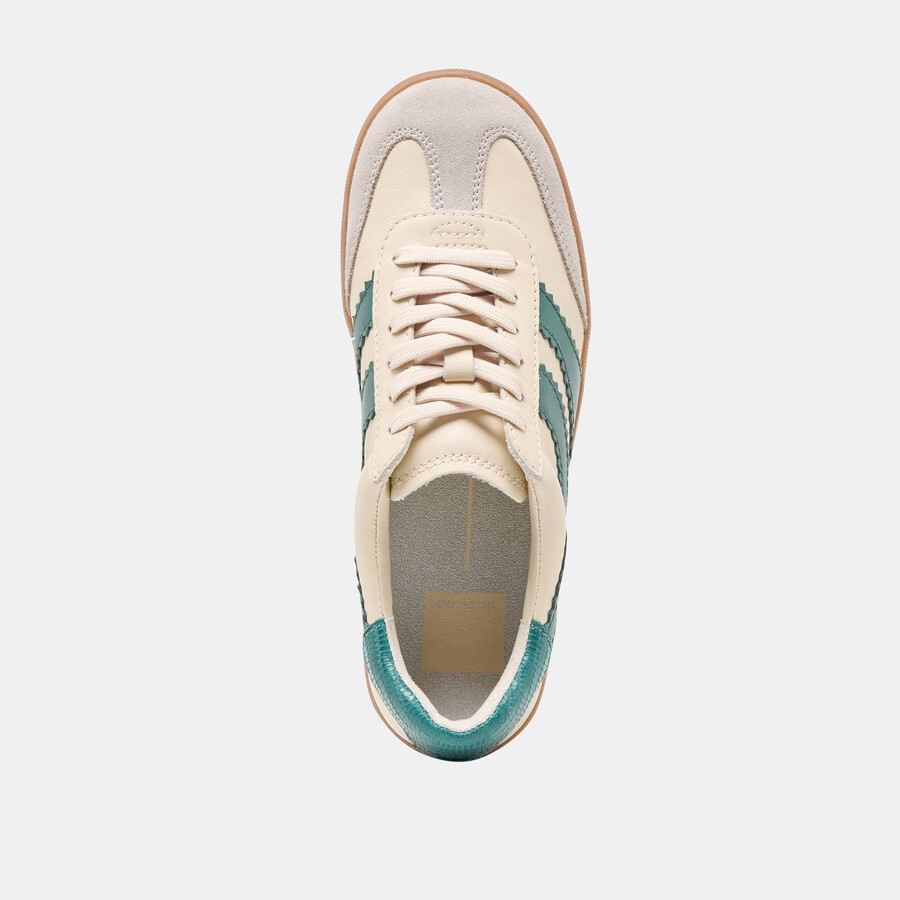 merit sneakers bianco verde pelle