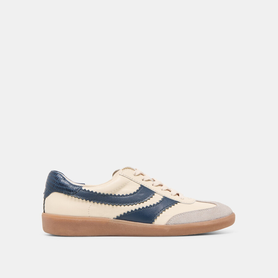 merit sneakers bianco blu pelle