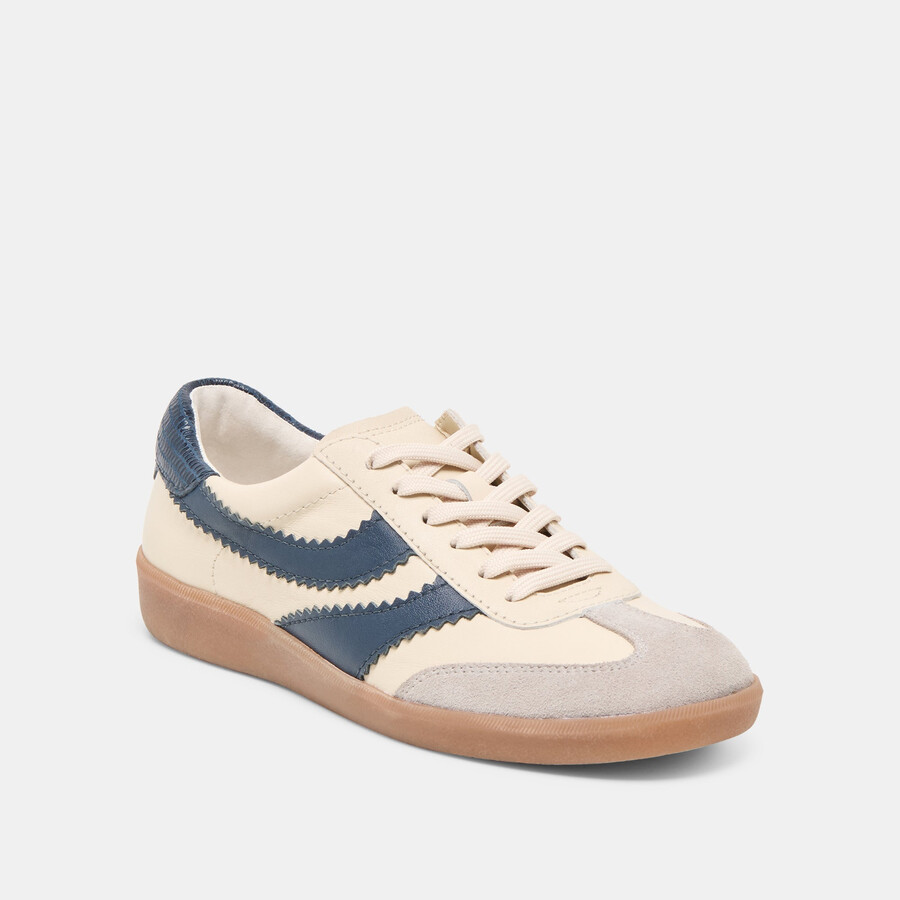 merit sneakers bianco blu pelle