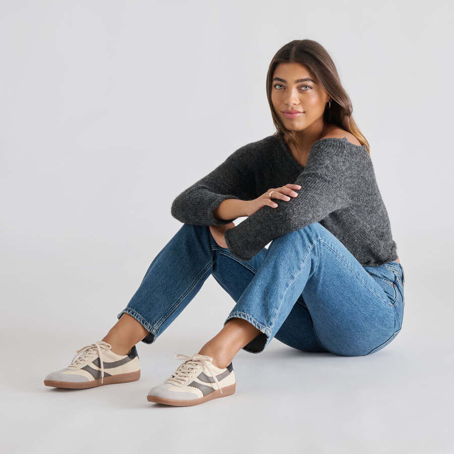 merit sneakers bianco grigio pelle