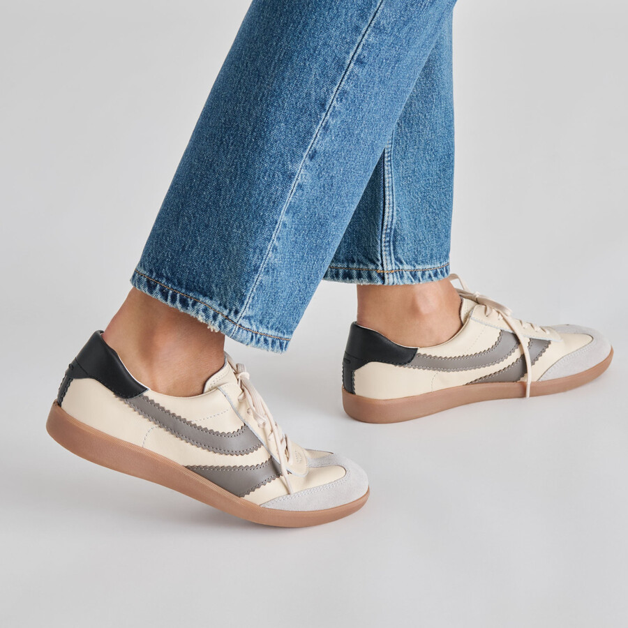 merit sneakers bianco grigio pelle