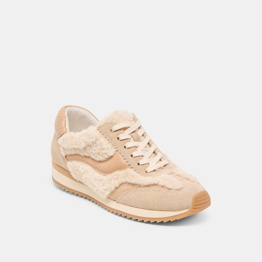 b.ntcd sneakers in peluche peluche naturale