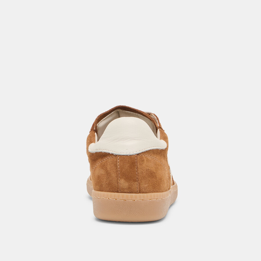 sneakers ribelli in pelle scamosciata color pecan