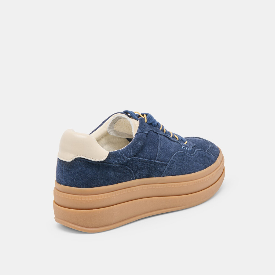 sneakers naomy h2o in pelle scamosciata blu navy