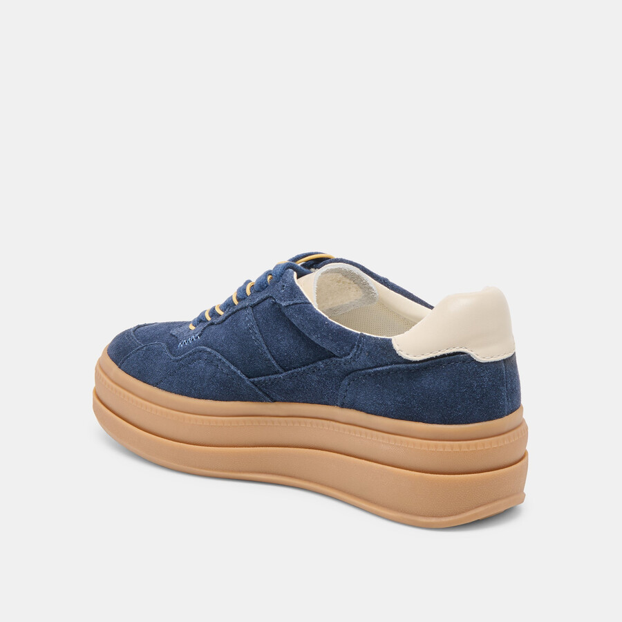sneakers naomy h2o in pelle scamosciata blu navy