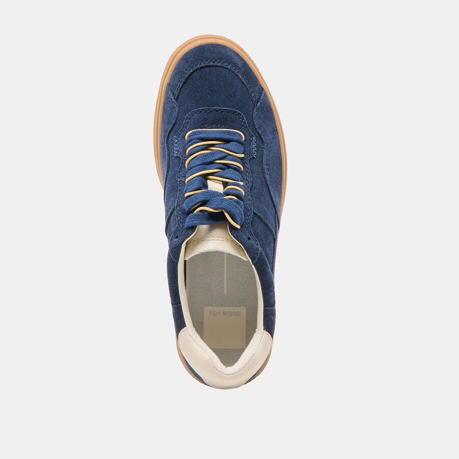 sneakers naomy h2o in pelle scamosciata blu navy