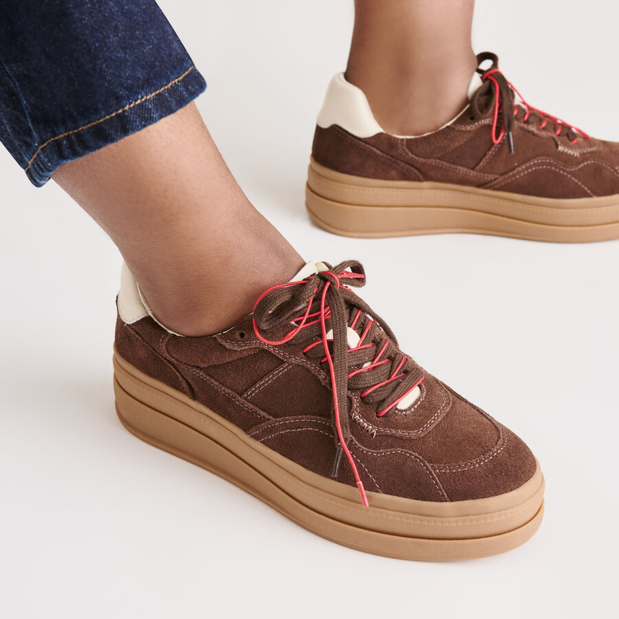 scarpe da ginnastica naomy h2o dk in pelle scamosciata marrone