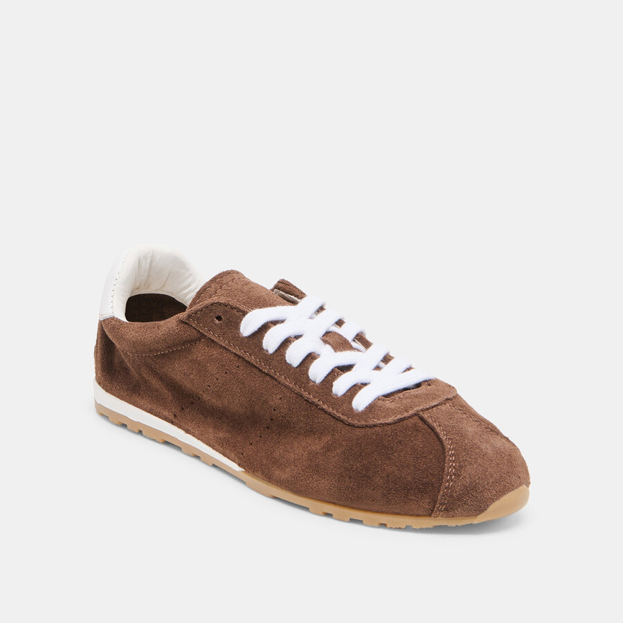 scarpe da ginnastica serina dk in pelle scamosciata marrone