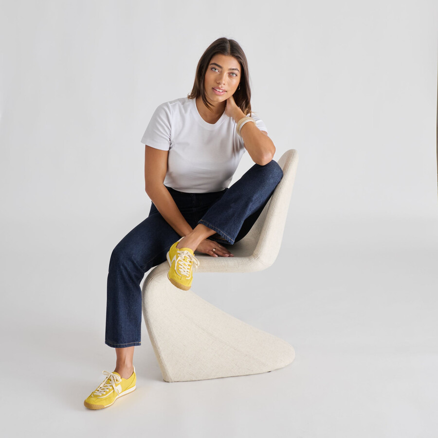 sneakers sariya in nylon giallo