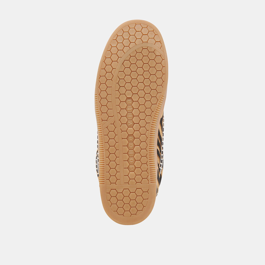 avviso sneakers stitch in pelo di vitello tigre