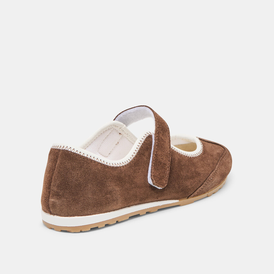 sneakers sofya in pelle scamosciata marrone scuro