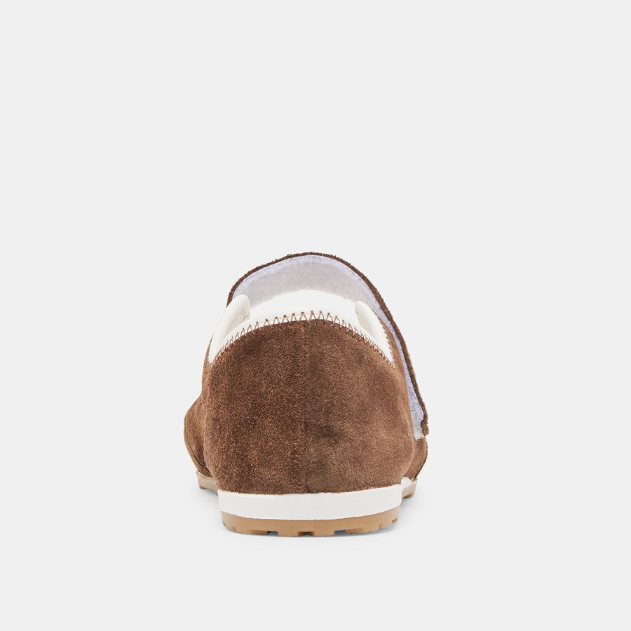 sneakers sofya in pelle scamosciata marrone scuro