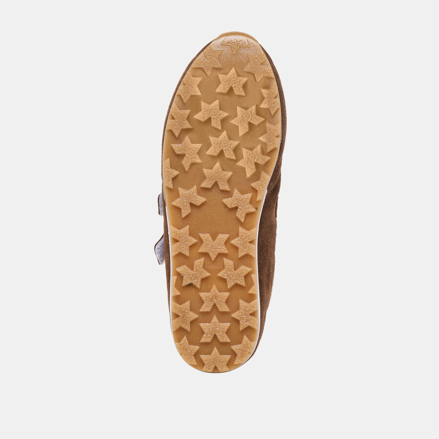 sneakers swan in pelle scamosciata marrone scuro
