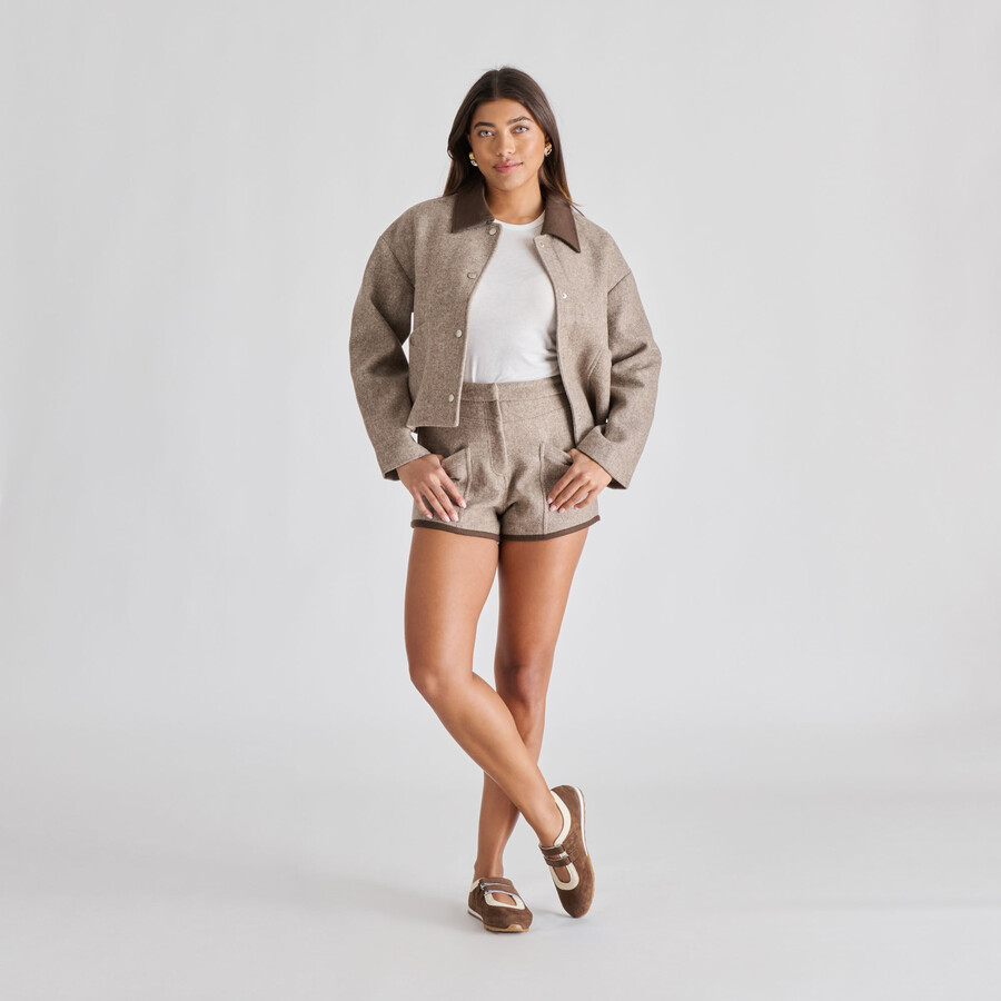 sneakers swan in pelle scamosciata marrone scuro