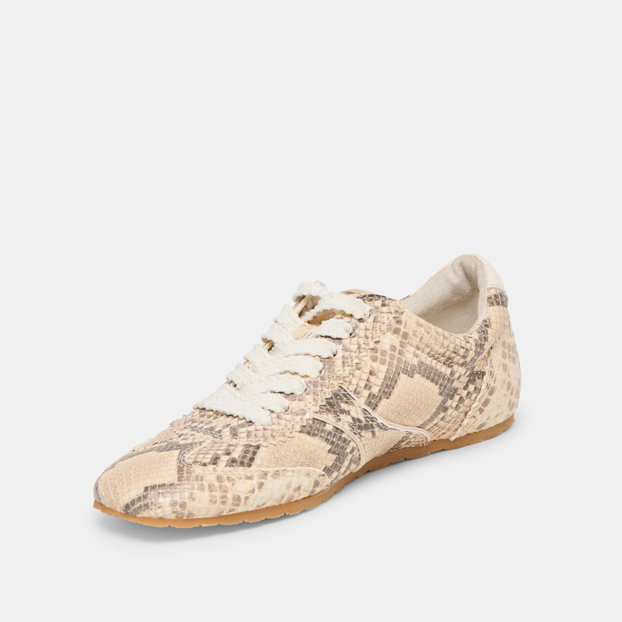 sneakers dorie in pelle stampata serpente naturale