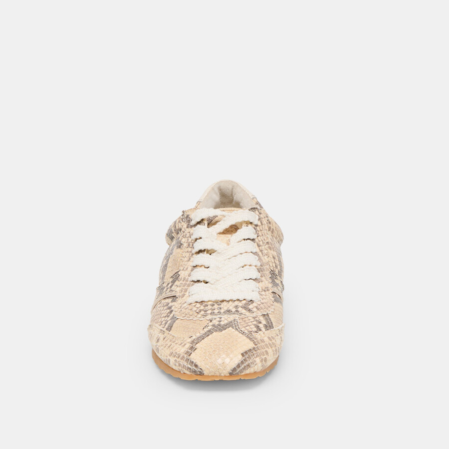 sneakers dorie in pelle stampata serpente naturale