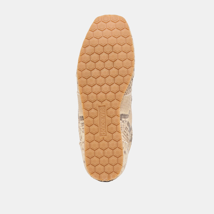 sneakers dorie in pelle stampata serpente naturale