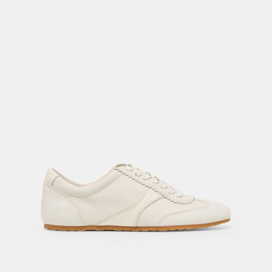 sneakers dorie in pelle bianca