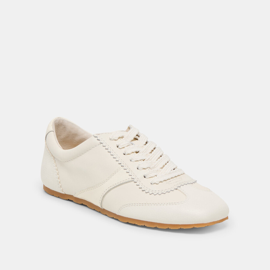 sneakers dorie in pelle bianca