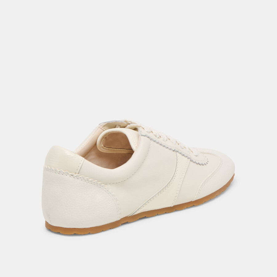 sneakers dorie in pelle bianca