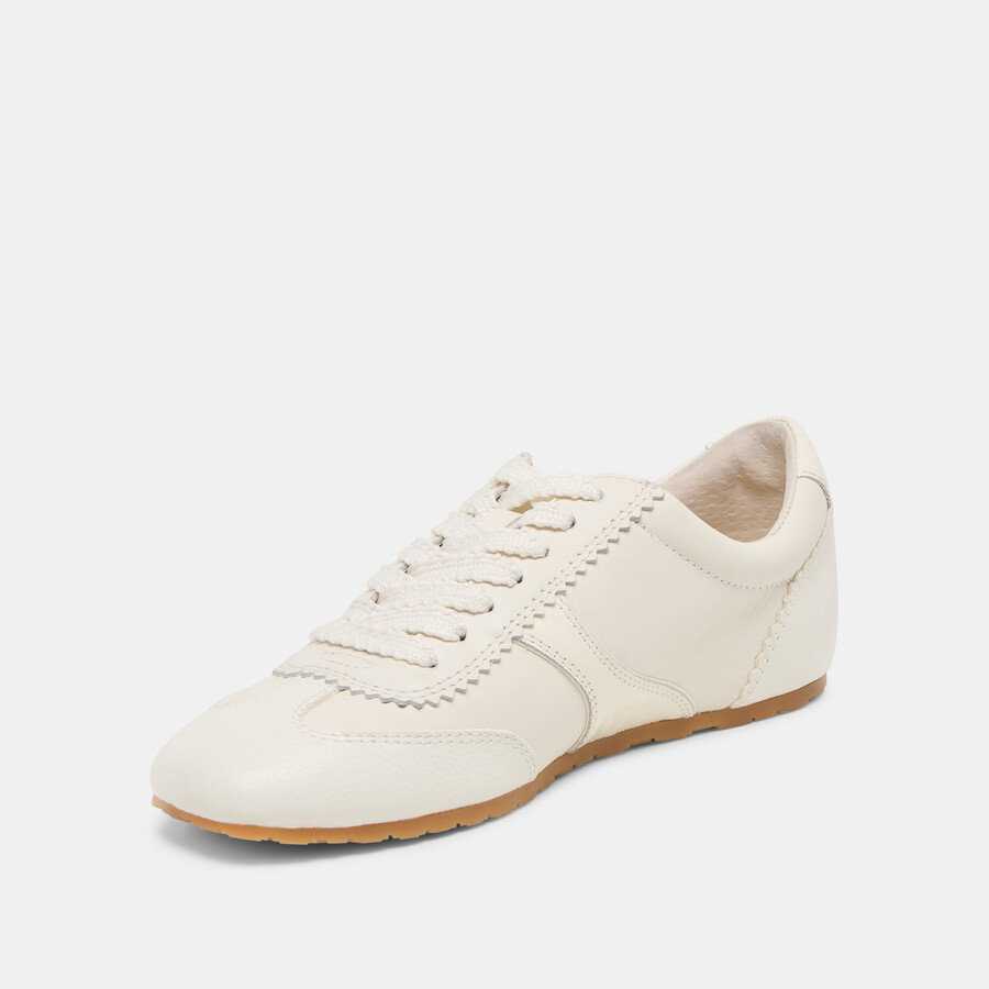 sneakers dorie in pelle bianca