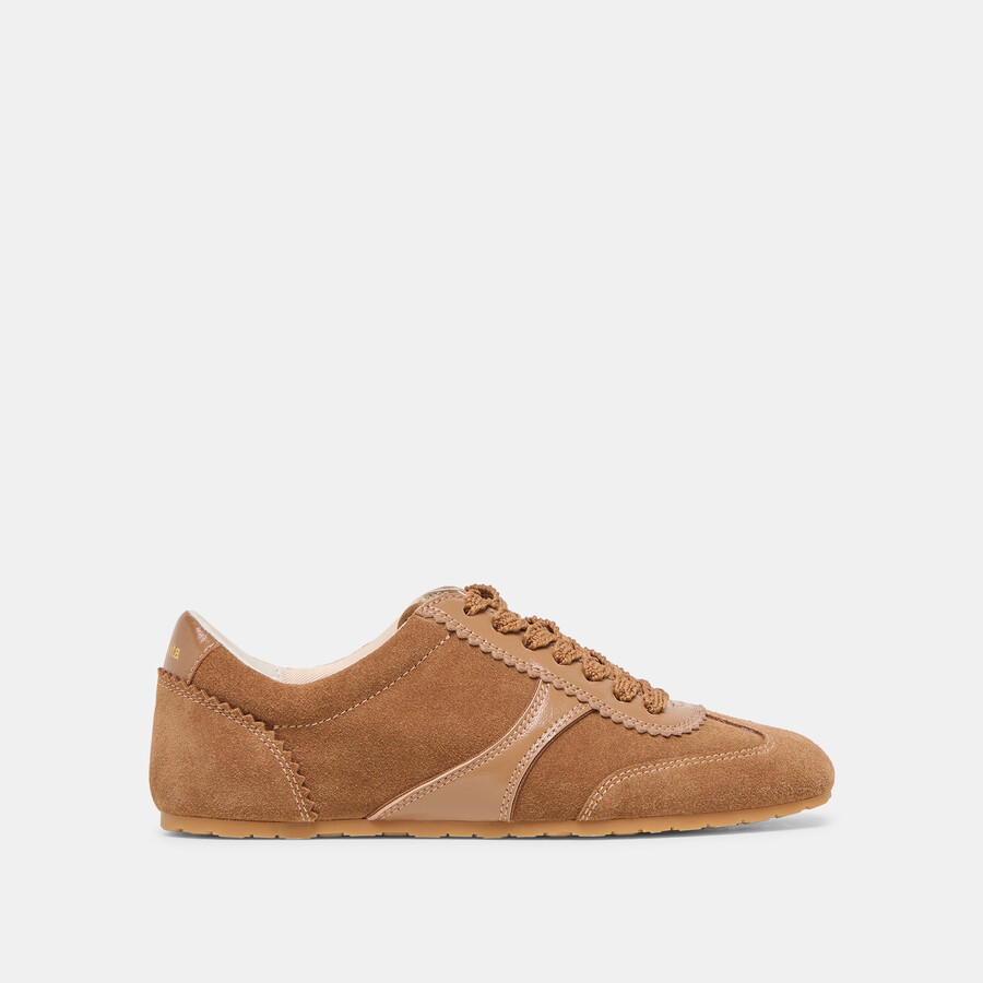 sneakers dorie in pelle scamosciata color pecan