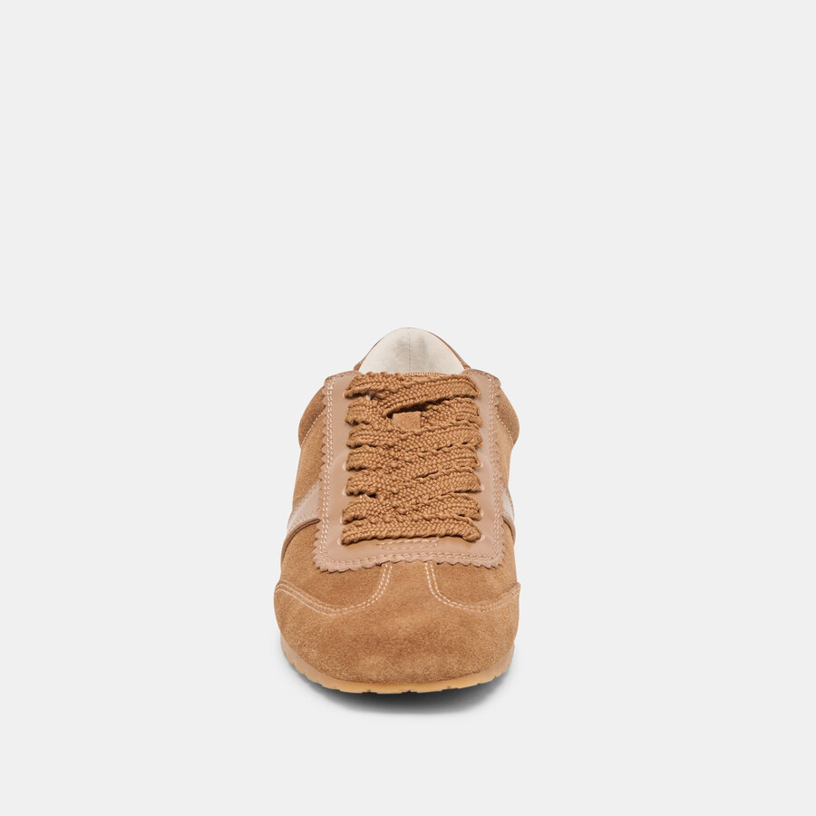 sneakers dorie in pelle scamosciata color pecan