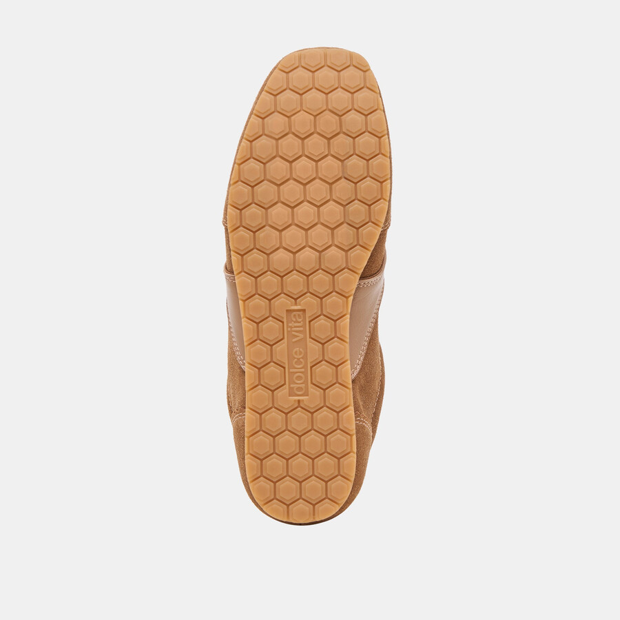sneakers dorie in pelle scamosciata color pecan