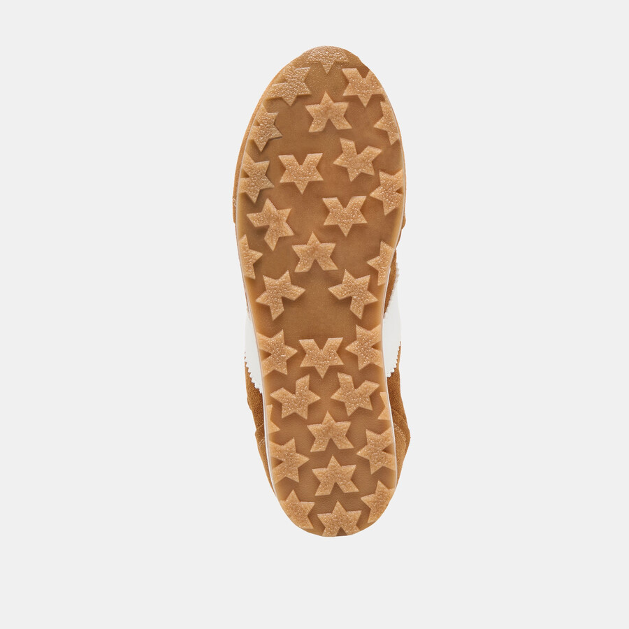 sneakers shyla in pelle scamosciata color cognac