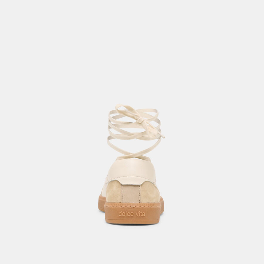 sneakers nyomie in pelle avorio multistrato