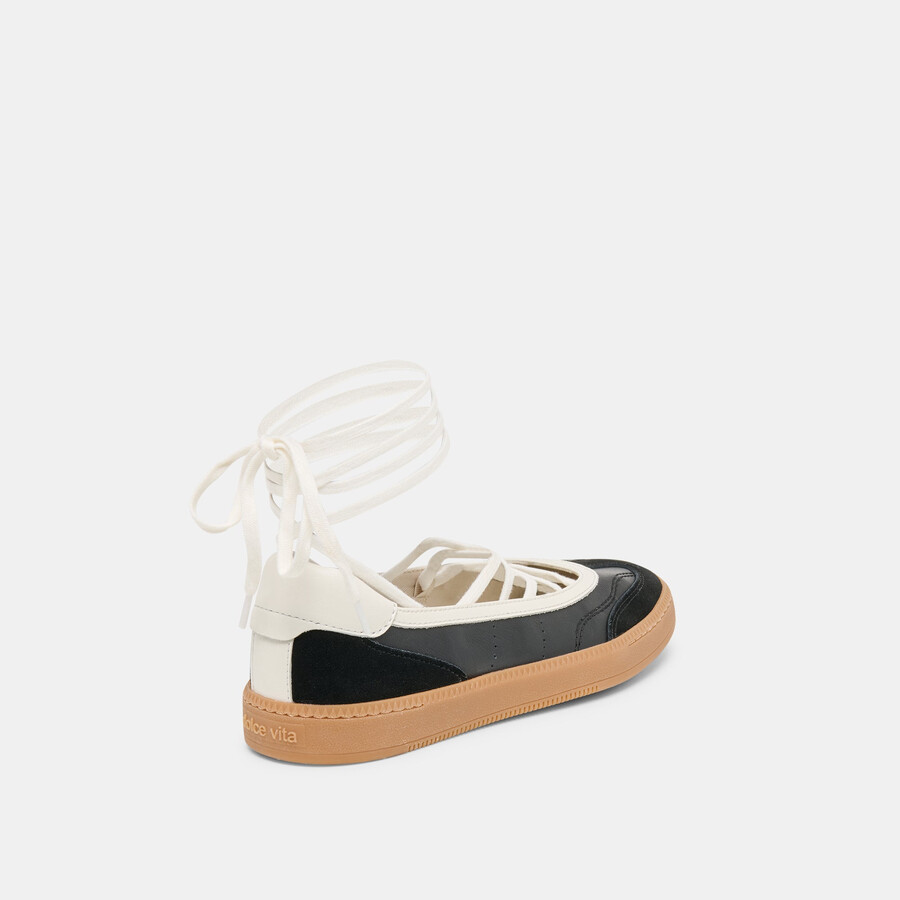 sneakers nyomie in pelle nera