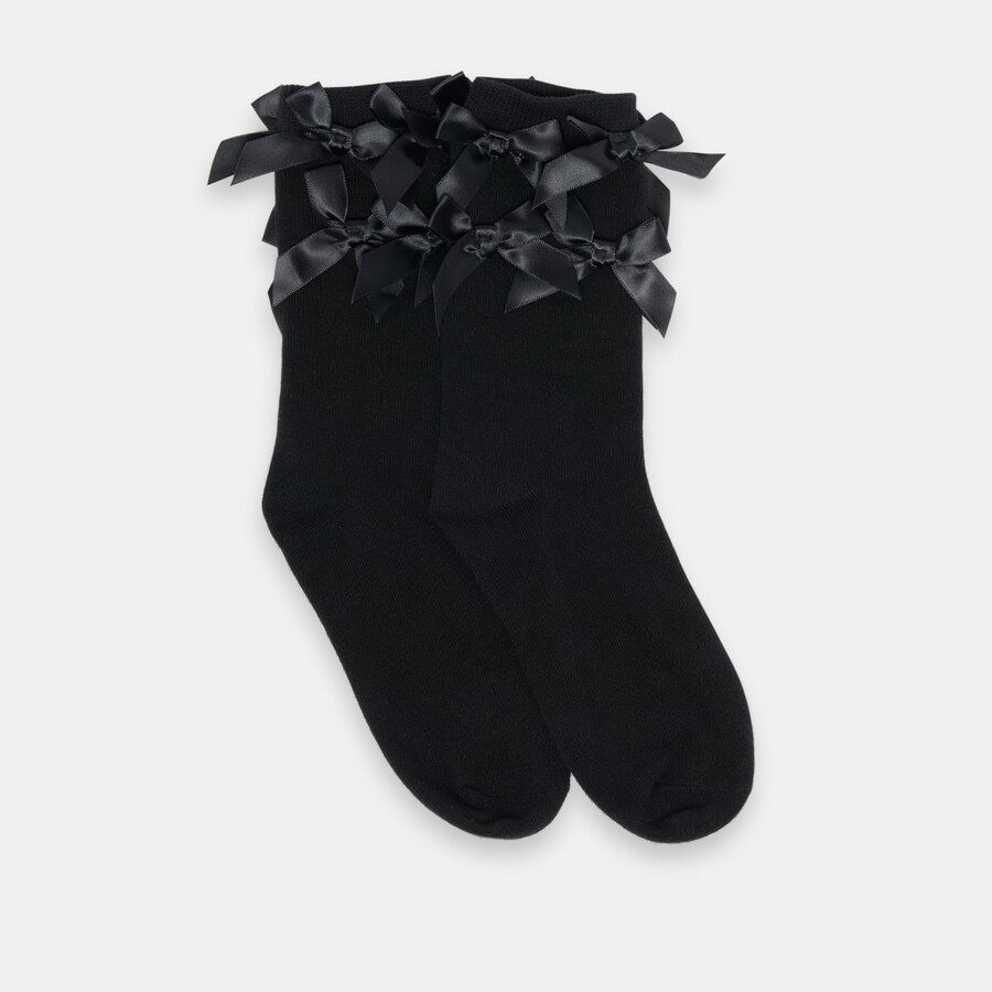 calzini multi bow crew neri