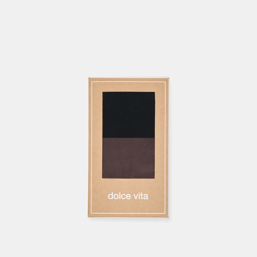 confezione da 2 collant tinta unita nero espresso
