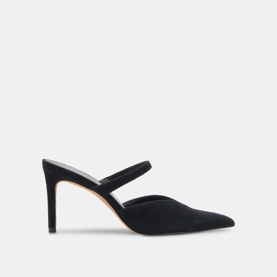tacchi kanika in pelle scamosciata onice