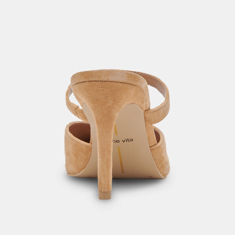 tacchi kanika in pelle scamosciata marrone chiaro
