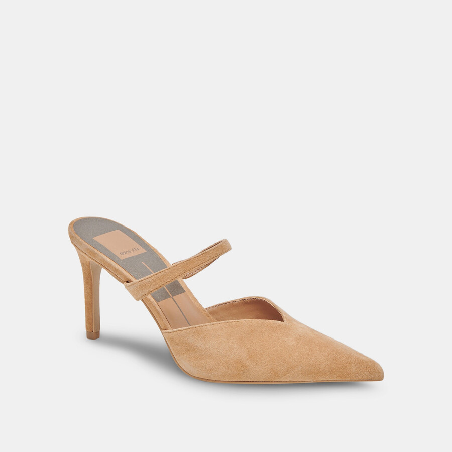 tacchi kanika in pelle scamosciata marrone chiaro