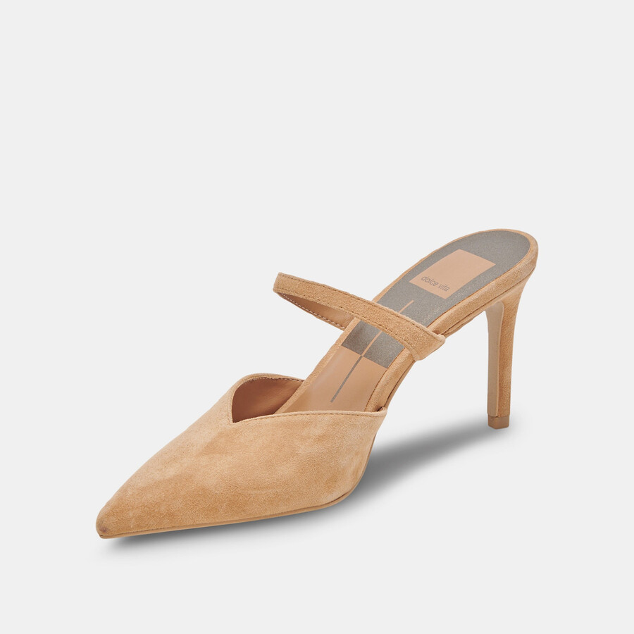 tacchi kanika in pelle scamosciata marrone chiaro