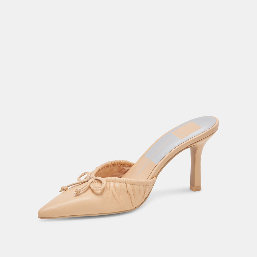 tacchi kairi in pelle vaniglia francese