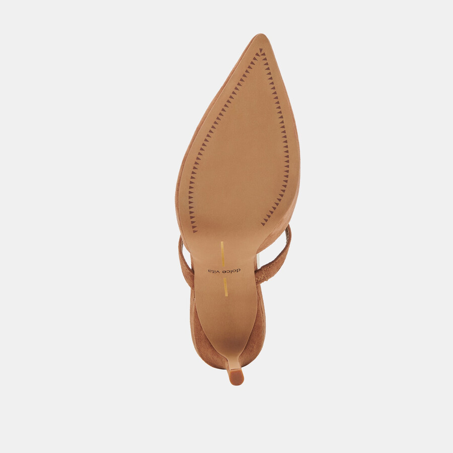 tacchi kanika in pelle scamosciata color pecan