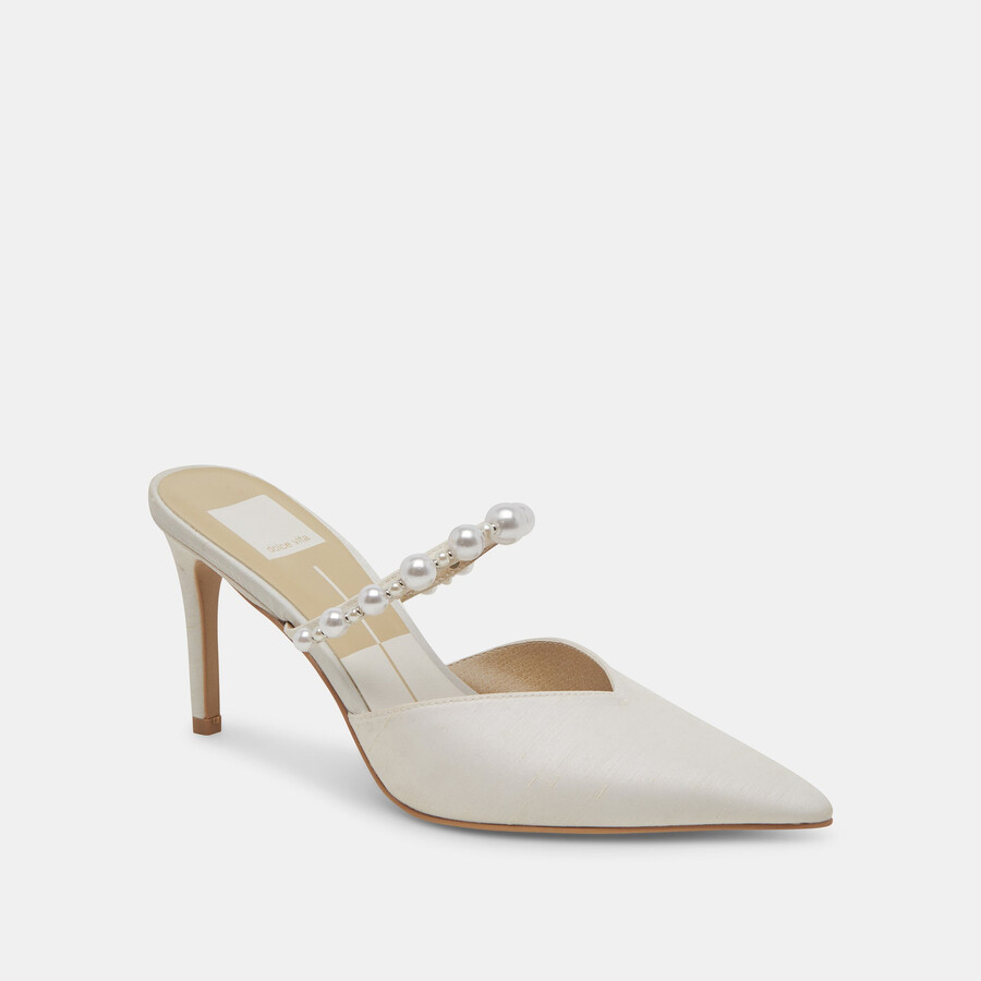 scarpe con tacco largo kanika pearl vanilla pearls