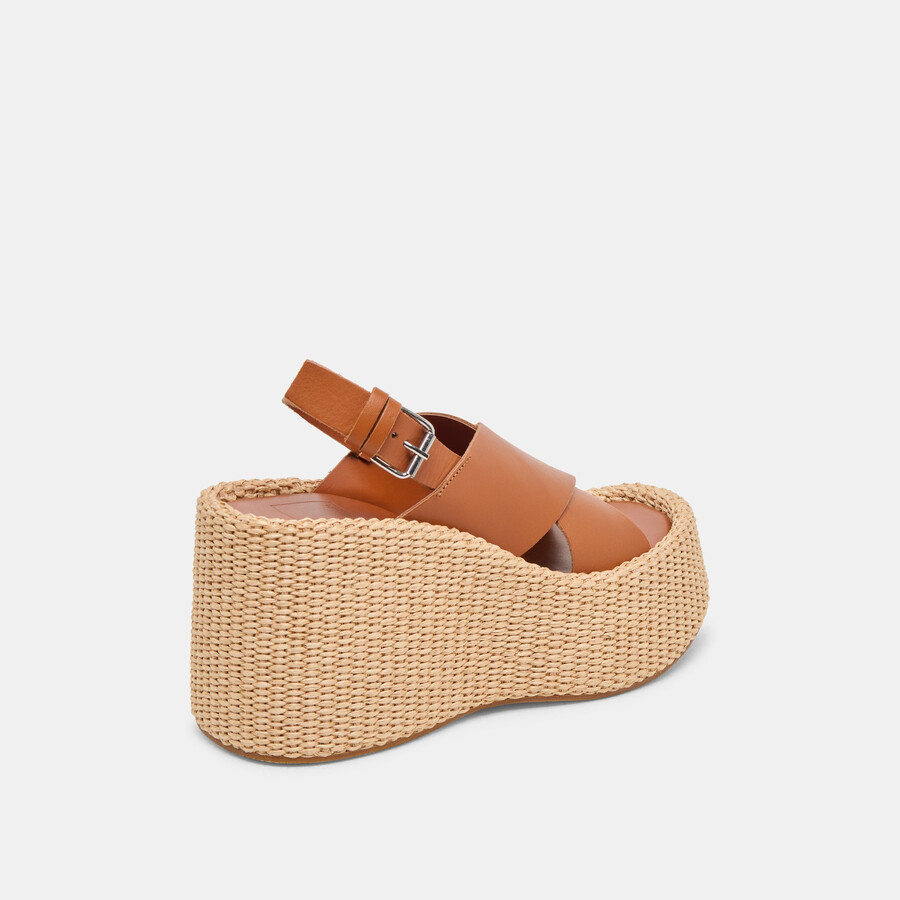 zeppe skylar in pelle marrone