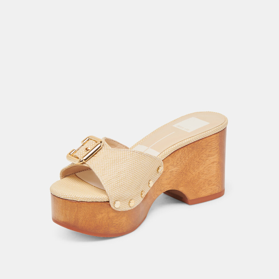 yalah heels lt rafia naturale