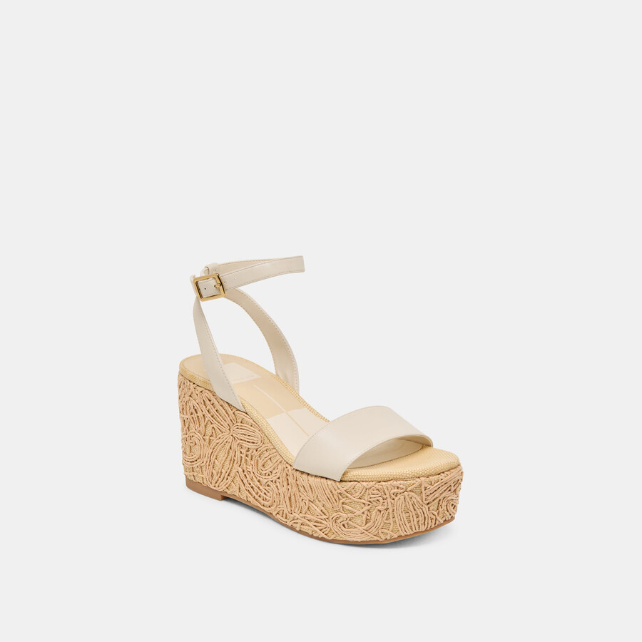 zeppe talisa in pelle avorio