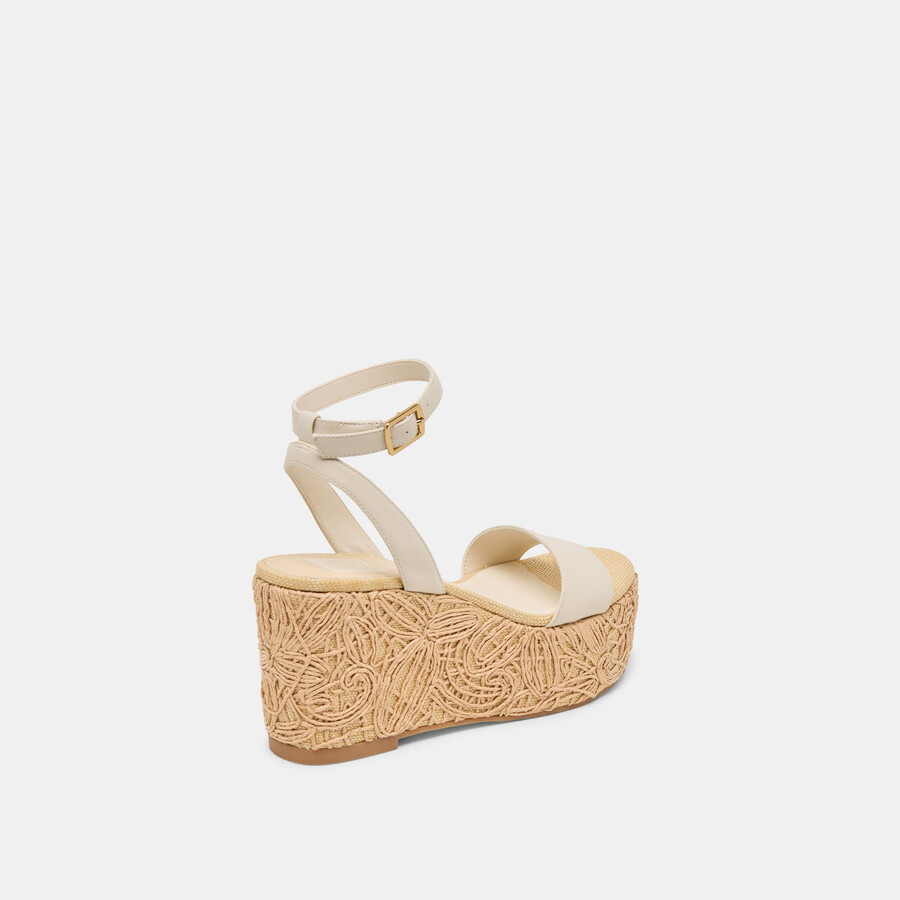 zeppe talisa in pelle avorio