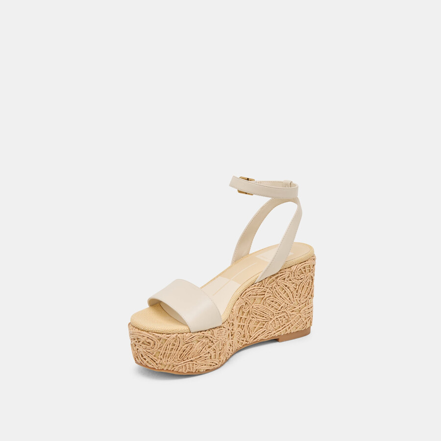 zeppe talisa in pelle avorio