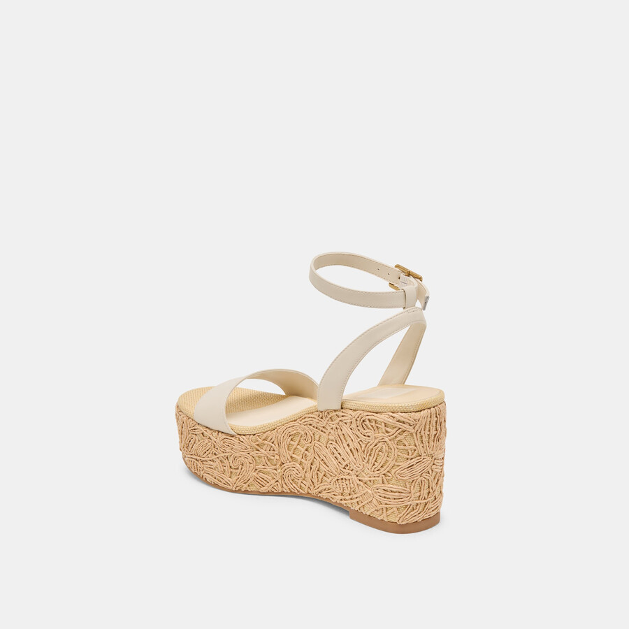 zeppe talisa in pelle avorio
